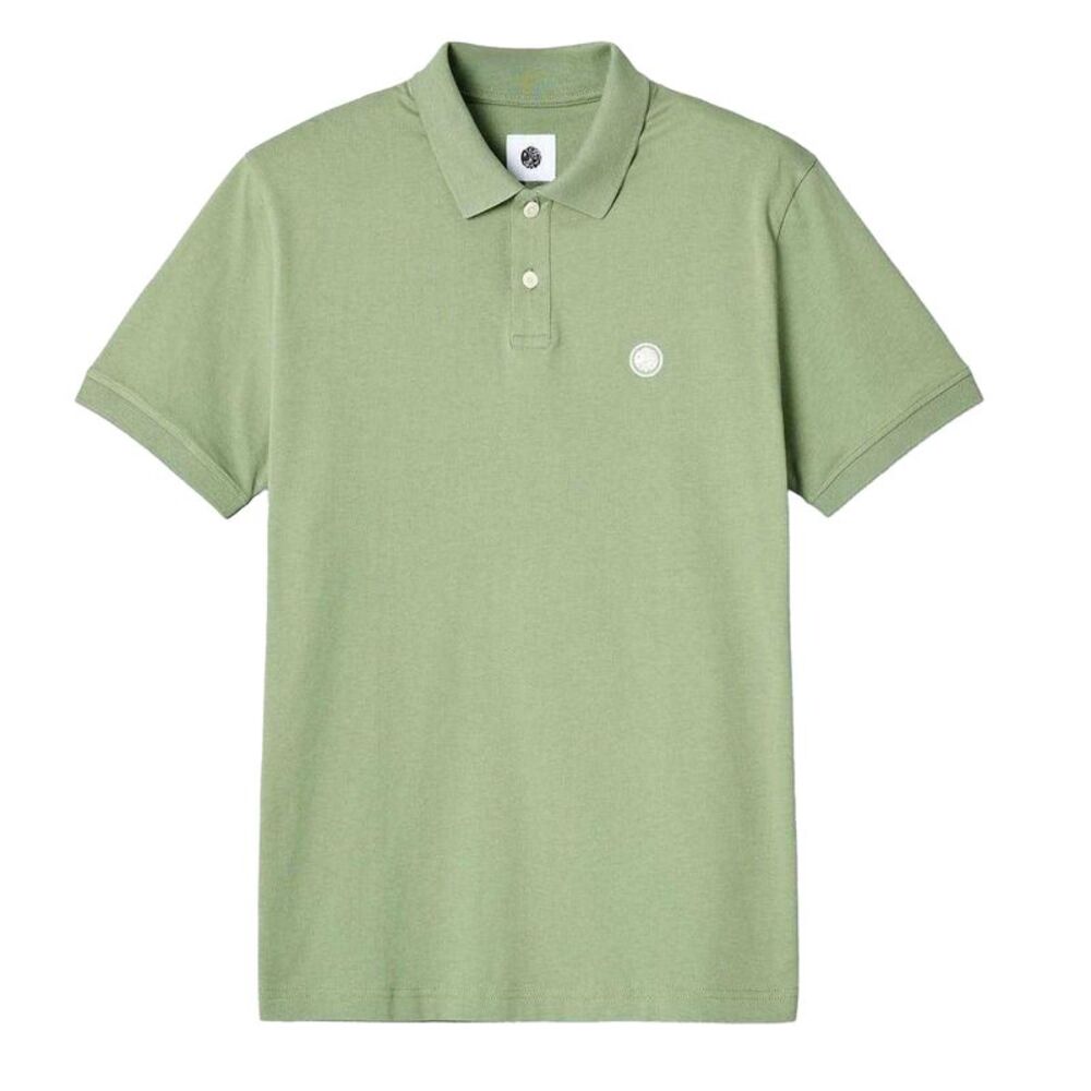 Pretty Green Mens Regular Short-Sleeved Polo Shirt / Light Green